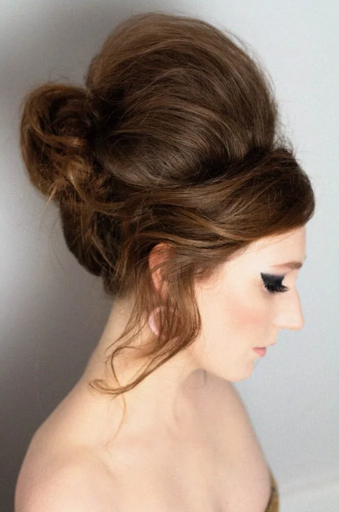60's inspired hair and makeup