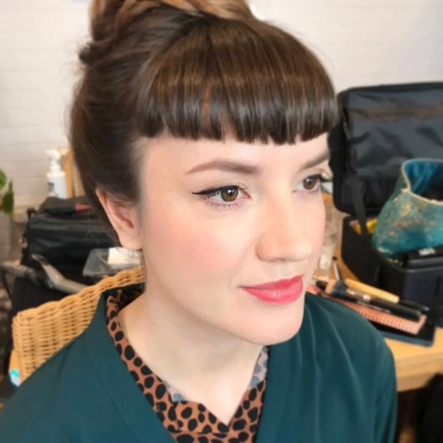 MAKE UP TO FIT YOUR INDIVIDUALITY 
If I had created a golden smokey eye with bronzed skin and a nude pink lip on my client it would have gone totally against her personal style.  I don't have a one size fits all approach to make up because we are all