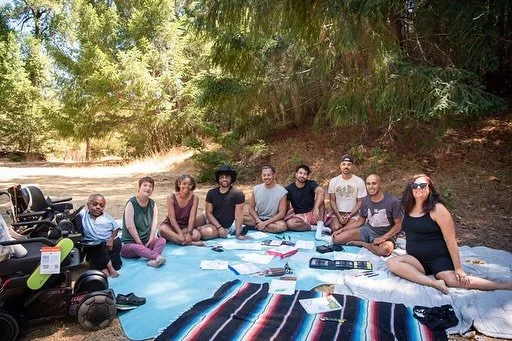 On August 28th and 29th, we gathered under the redwoods for the second Disabled Ecologies Retreat (and the first hosted by Shelterwood). In partnership with the incredible Dr. @sunaura_taylor , we visioned, listened, walked or rolled through the fore