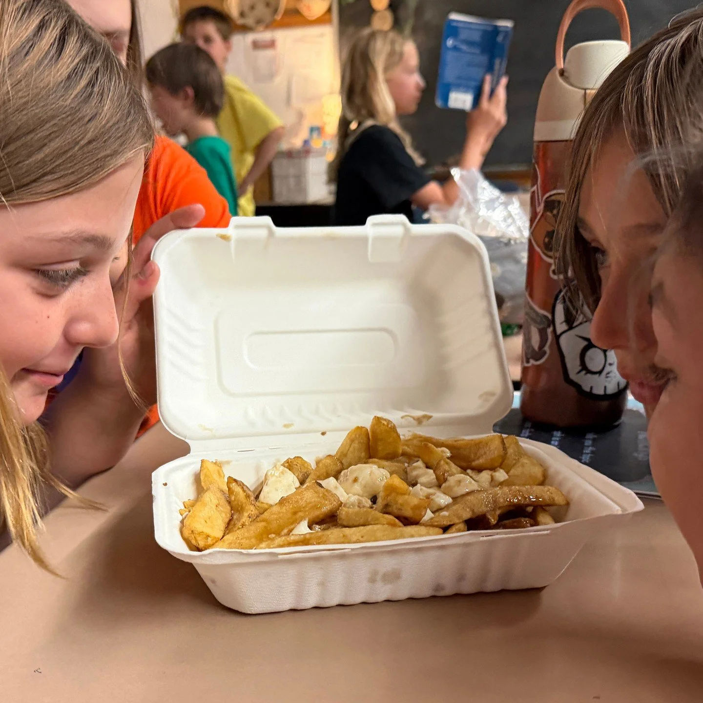 Geography you can taste.

Some of our 5th graders recently explored Canada through poutine, a Quebec favorite made of fries, cheese curds, and savory gravy. Thank you to Cods Wallop on Colorado Avenue for helping bring this lesson to life.

Sometimes