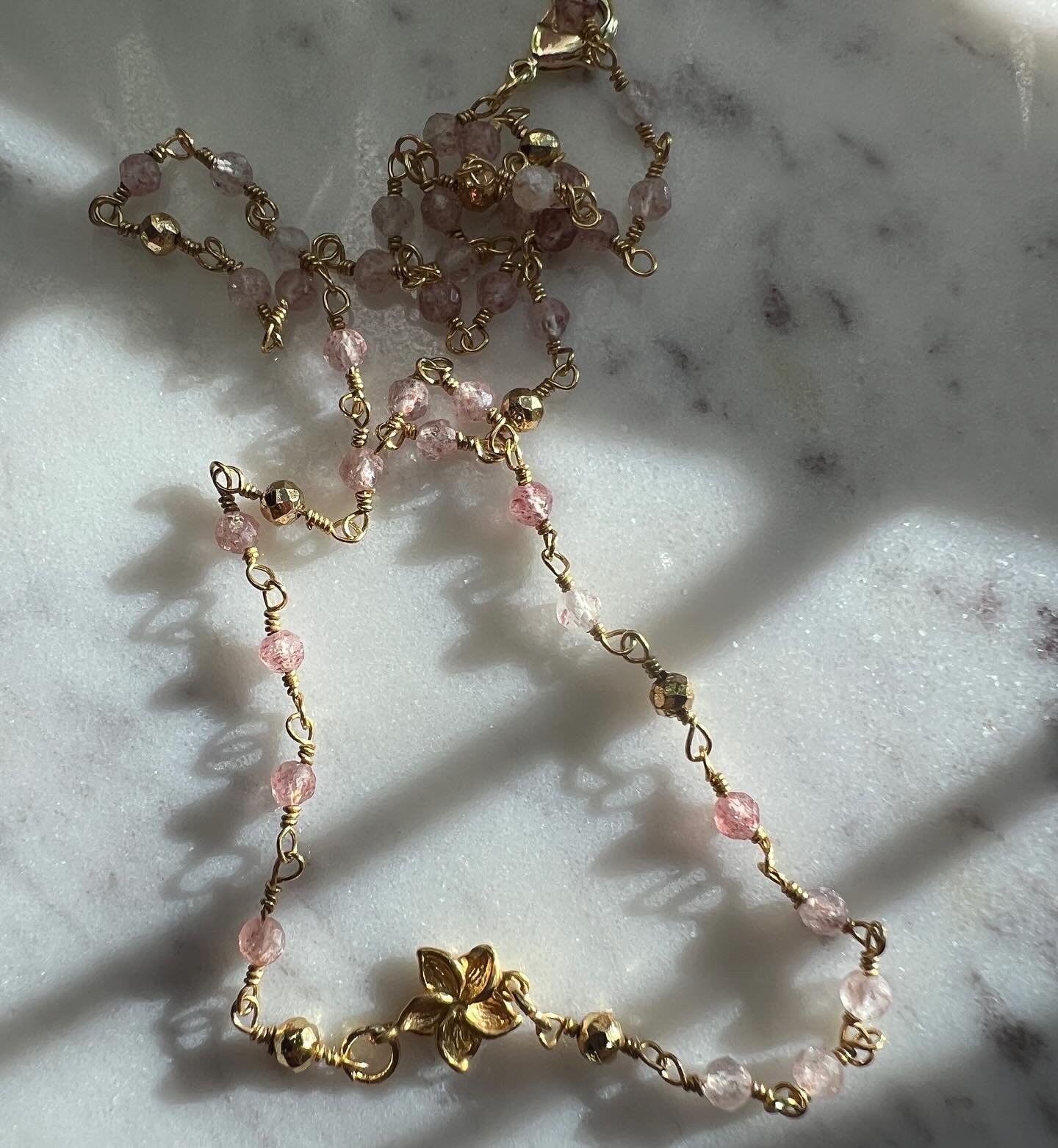 Petite plumeria. 

Strawberry Quartz. 

Pyrite. 

Coming soon. 

#necklace #plumeria #flowers #mothernature #trendyjewelry #trends #necklacestack #neckpiece #weddings #neckmess #jewelryoftheday #fashionjewelry #jewelryaddict