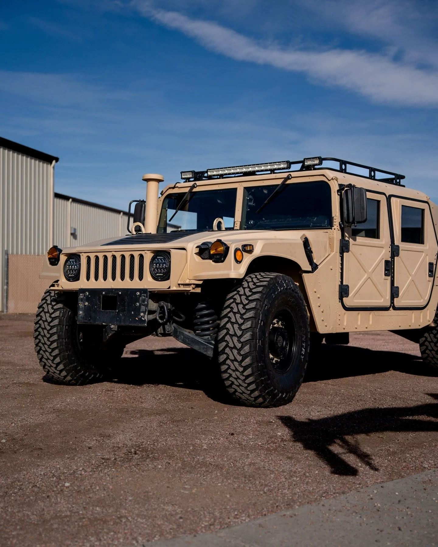New wheels and tires for this one of a kind rig 

@blackrhinowheels 
@toyotires 

#humvee #militarytruck #wheelsandtires #coloradooffroad