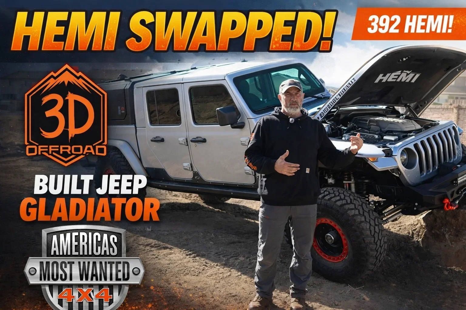 Jeep Gladiator 392 HEMI Swap Build by 3D Offroad