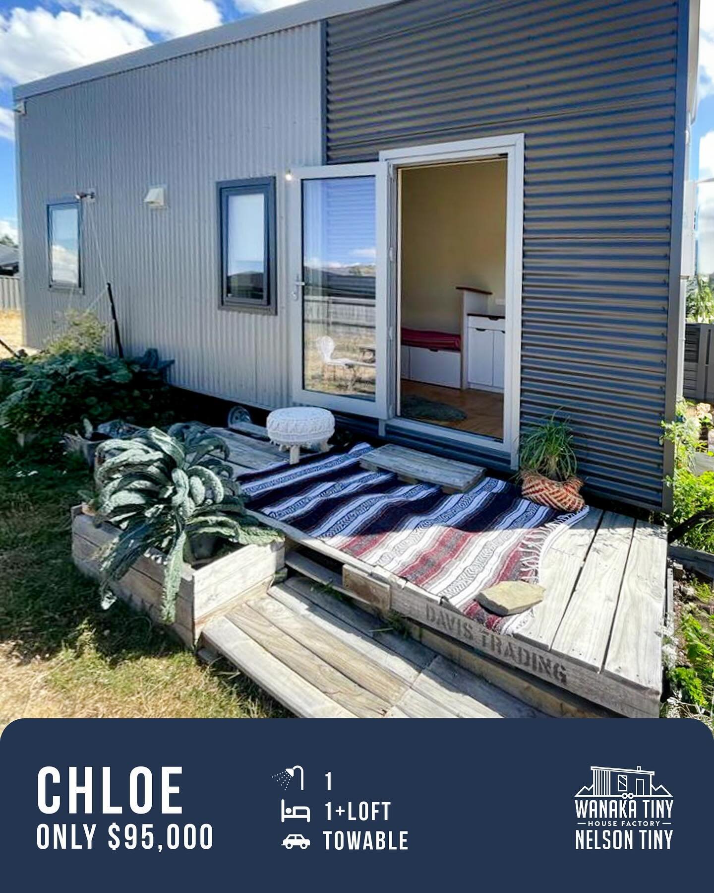 Near new Cosy towable Tiny home for sale for only $95,000

A quality Wanaka Tiny House Factory construction, completed in July 2022. The house is optimized for space but light enough to legally tow on the road when empty. Features bespoke cabinetry, 