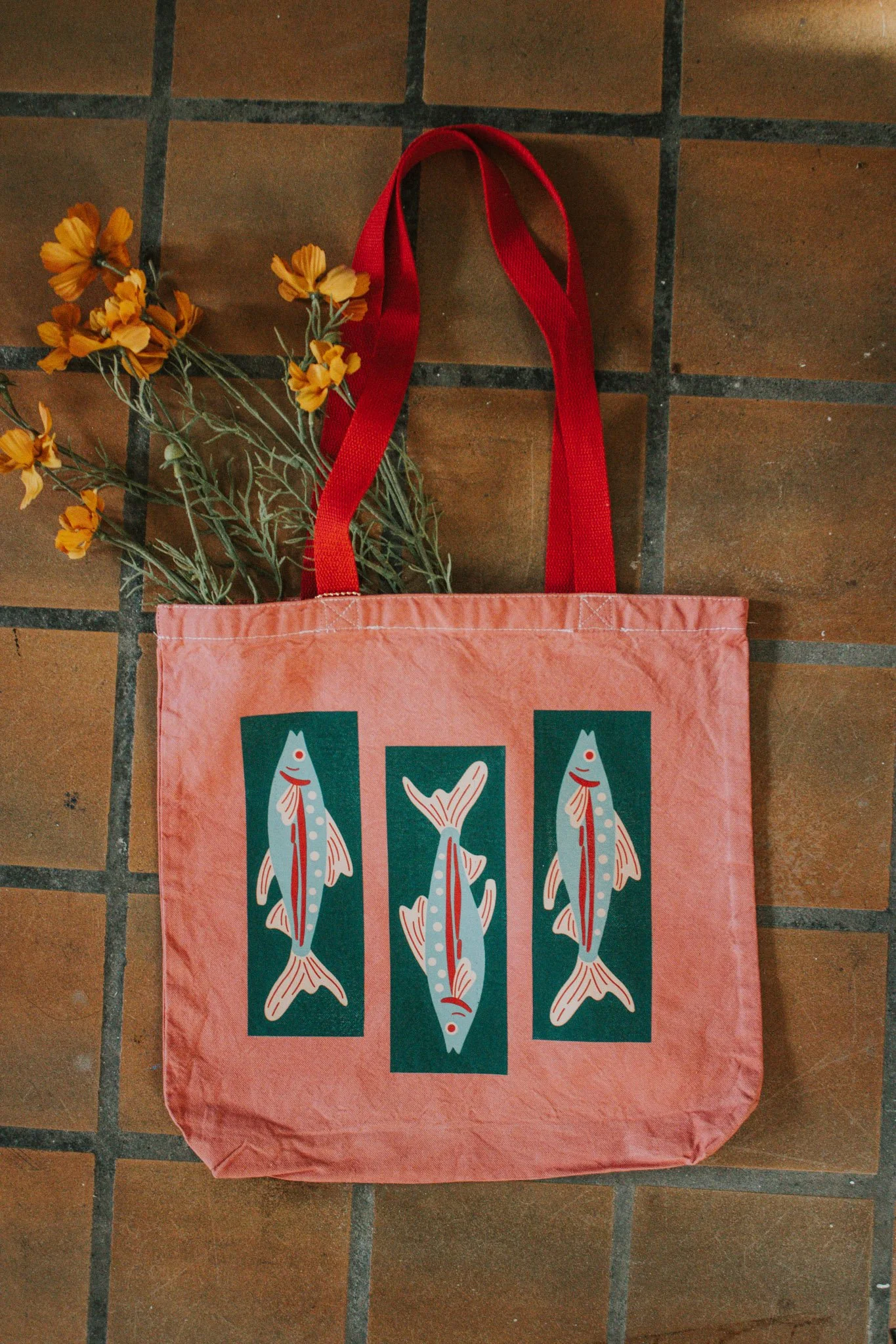 Fish Canvas Tote