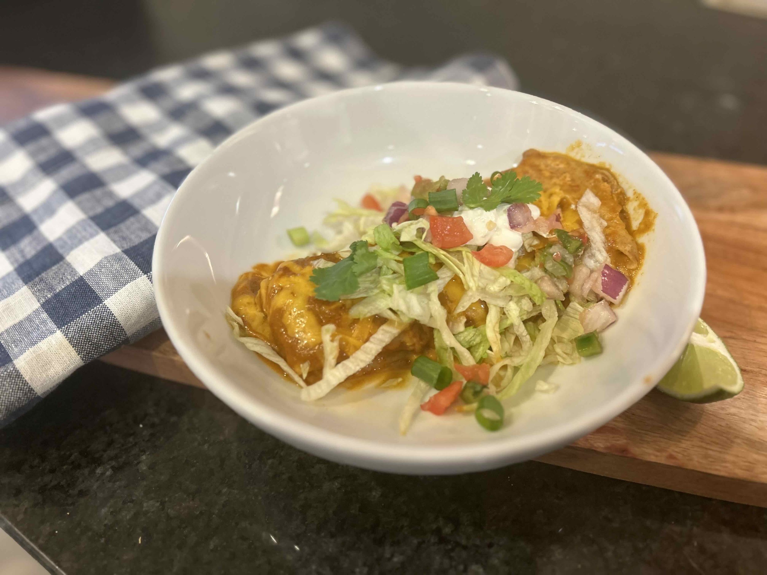 Instapot Chicken Enchiladas