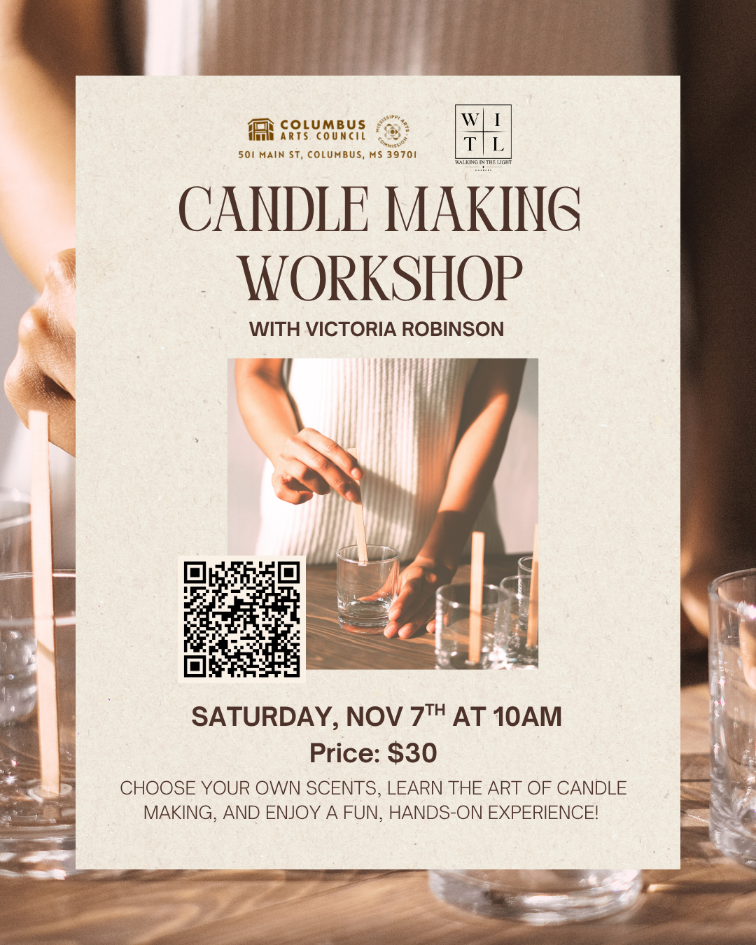 Candle Workshop 7th Nov