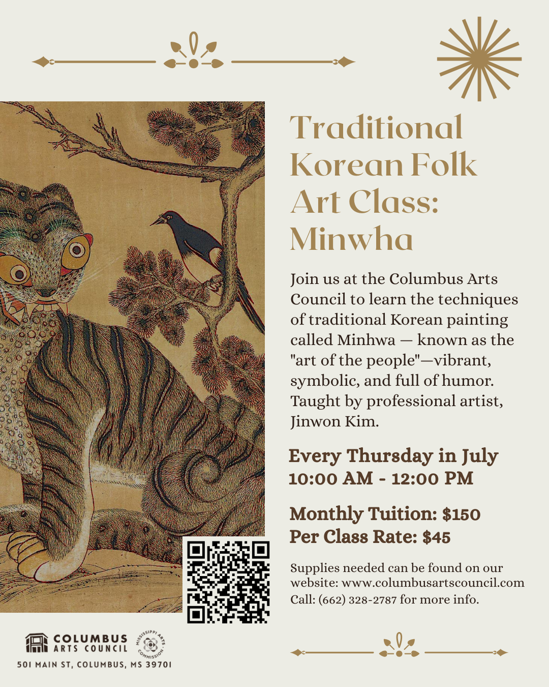 Discover the Magic of Minhwa, Traditional Korean Folk Art  (Adults)