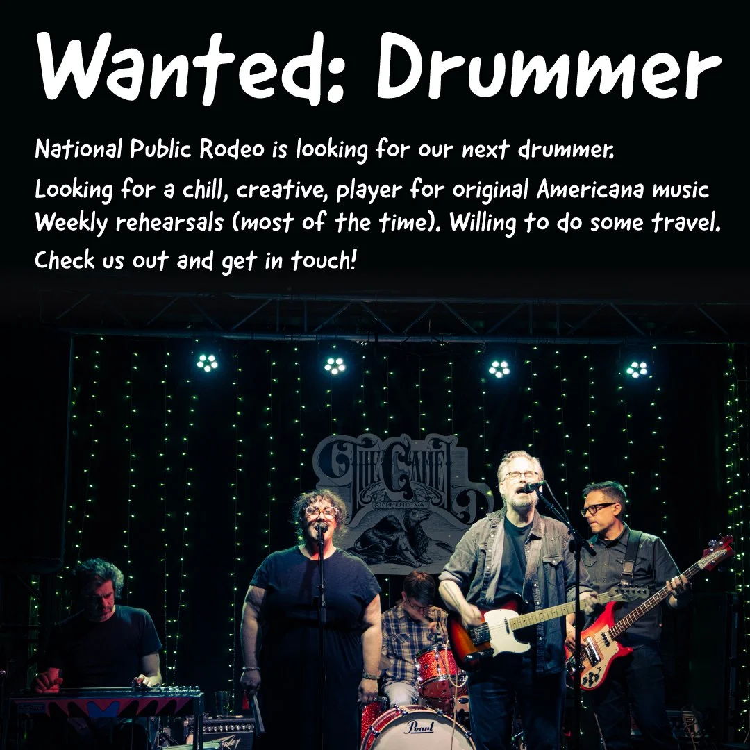 Hey y'all. Steve has decided to hang up his sticks so we are on a search. Know anyone who would be interested/a good fit? tell 'em to reach out!