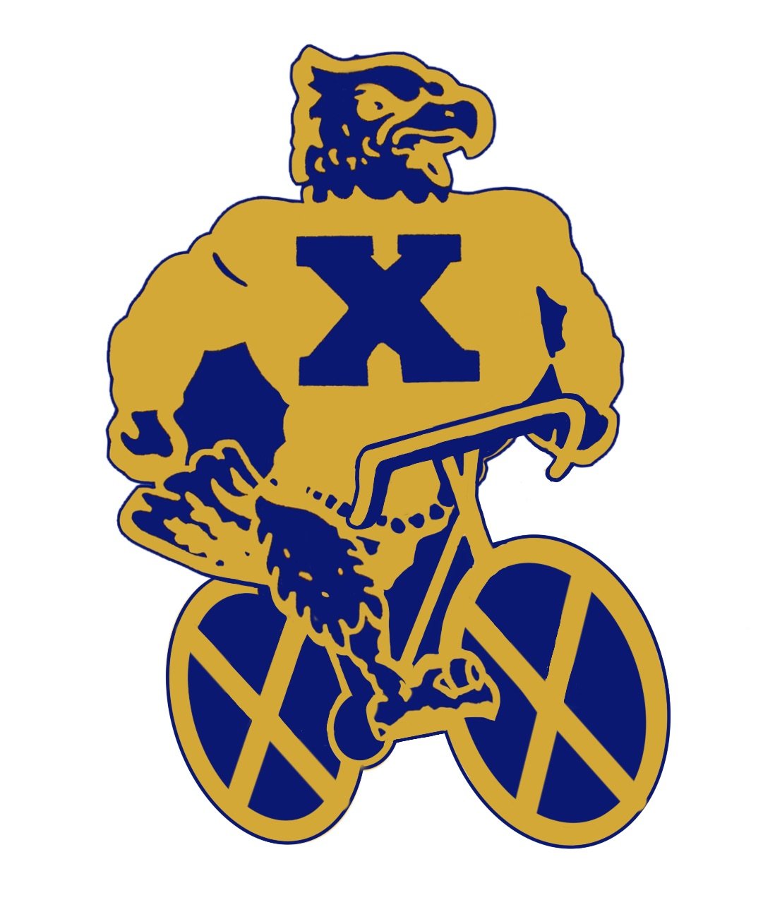 Created on Adobe Illustrator for the Xavarian High school non-profit bike team.
