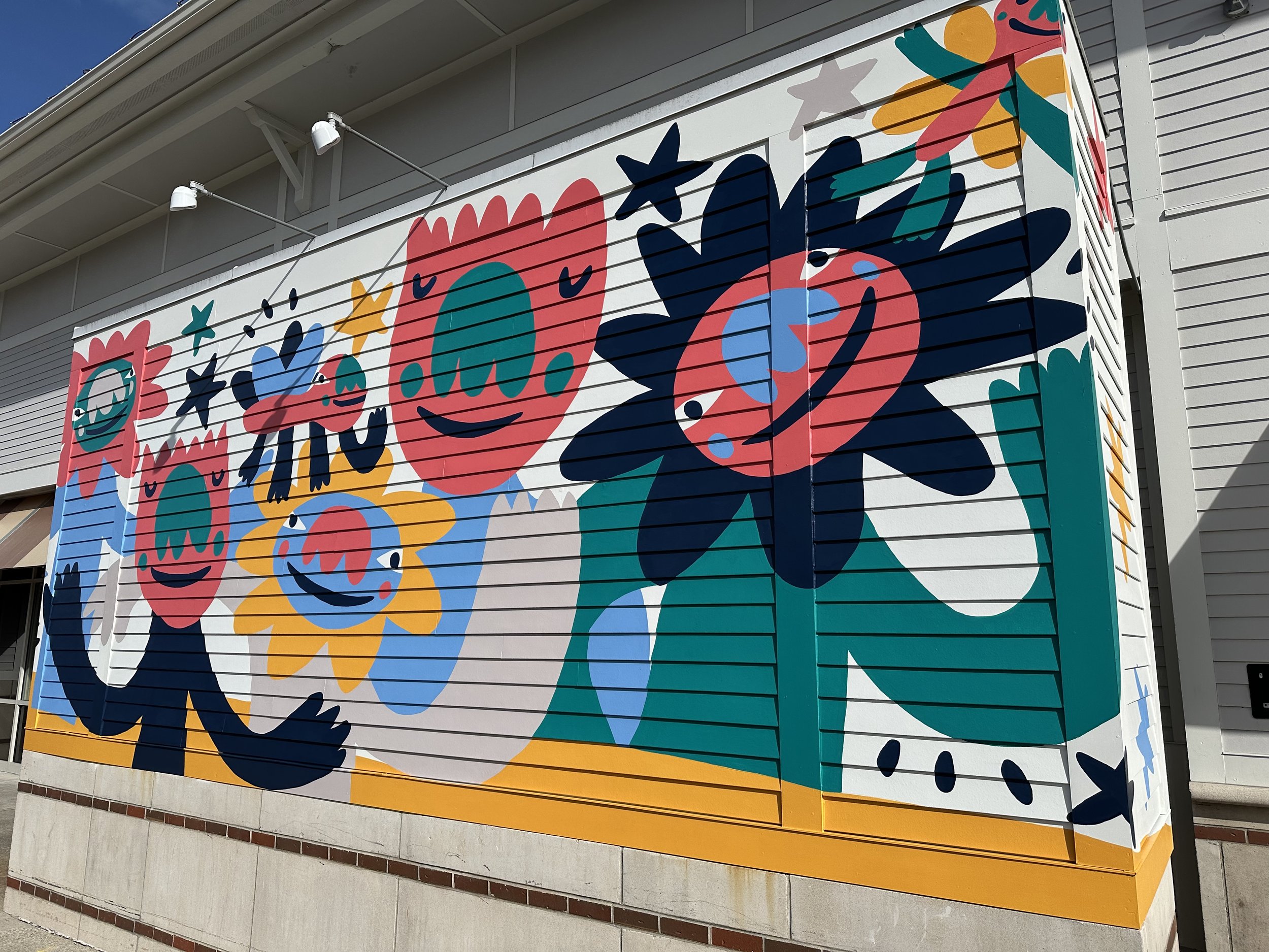 Mural - Derby Square in Hingham MA