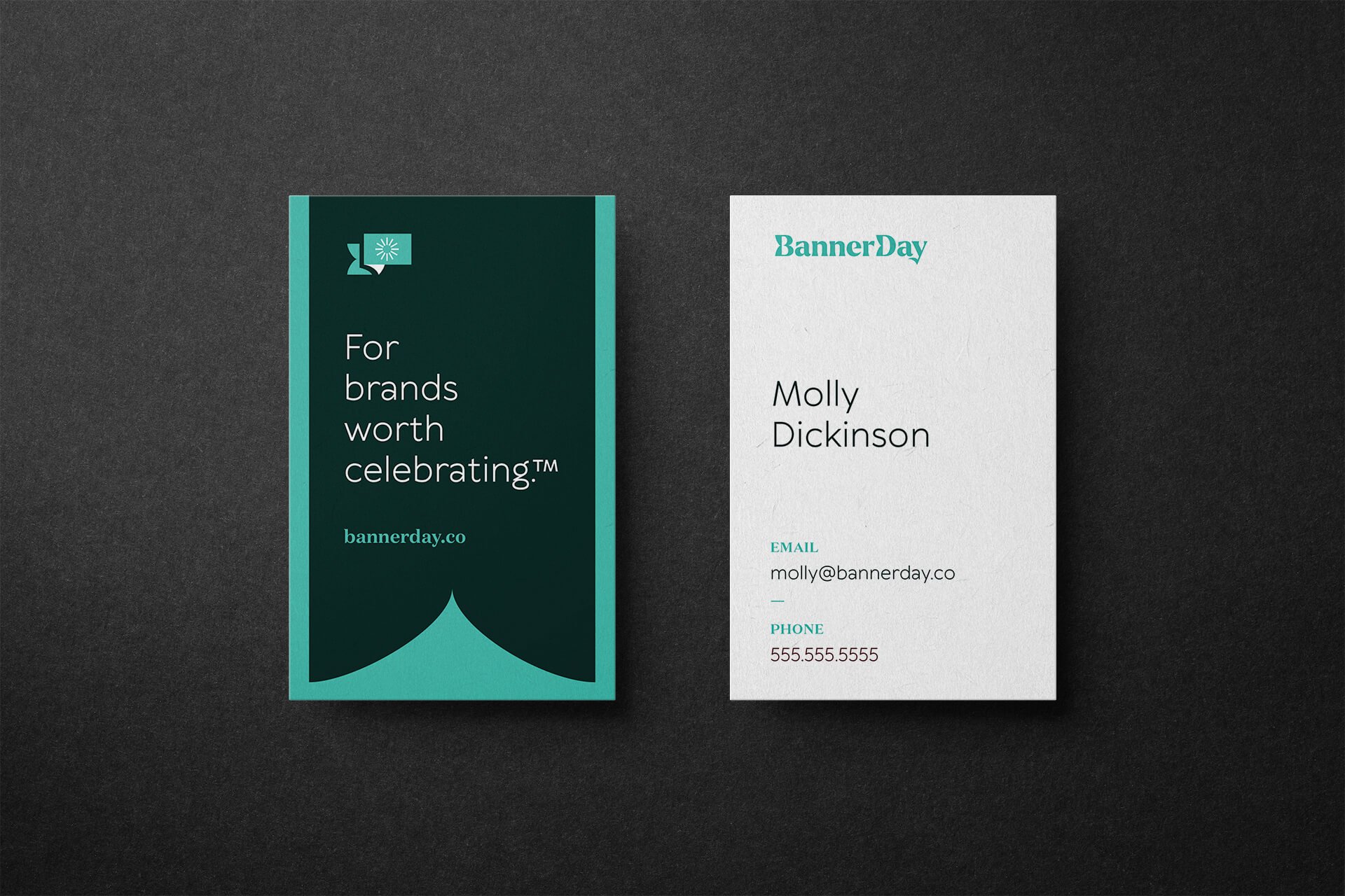 Business Card in Green