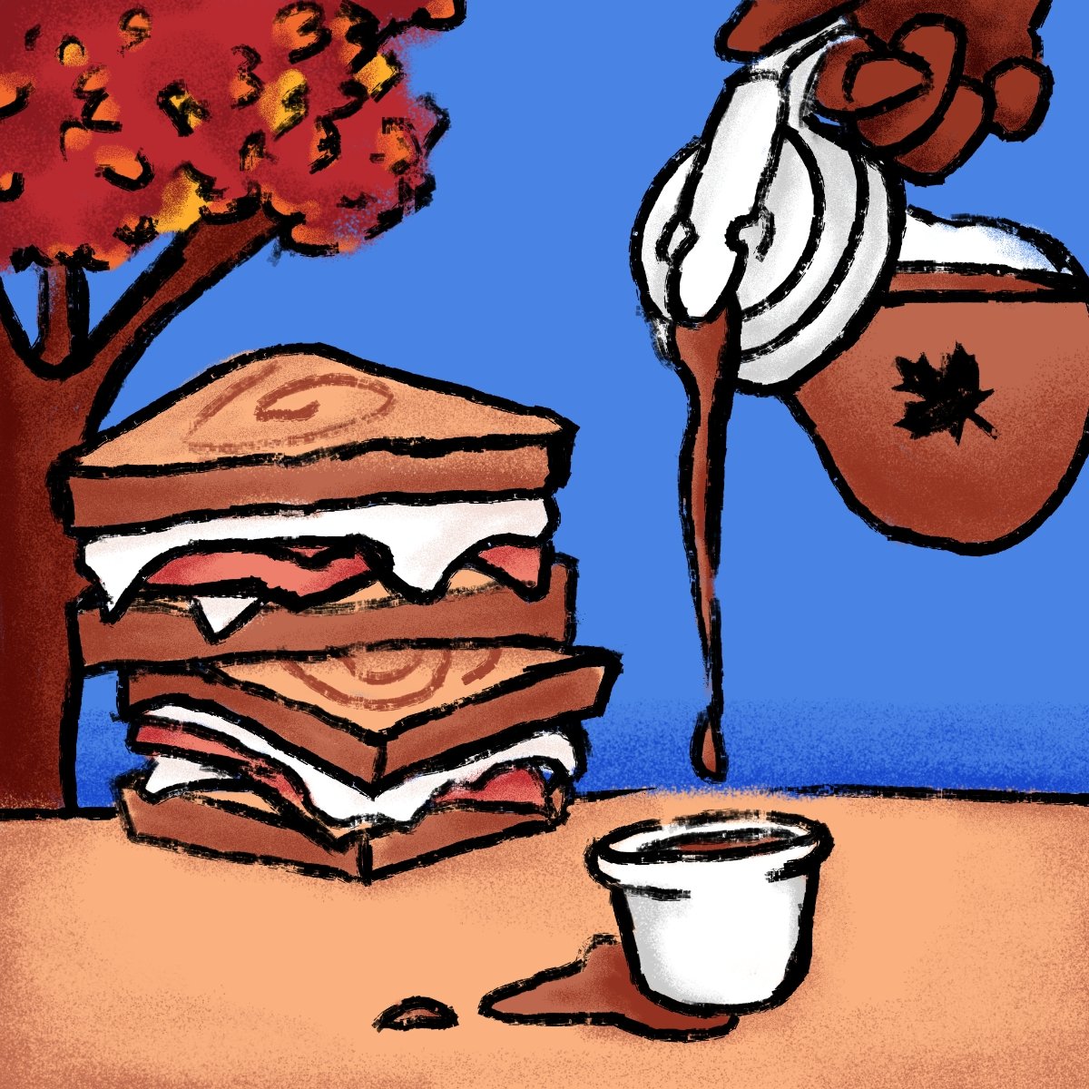 Monte Cristo sandwich illustration