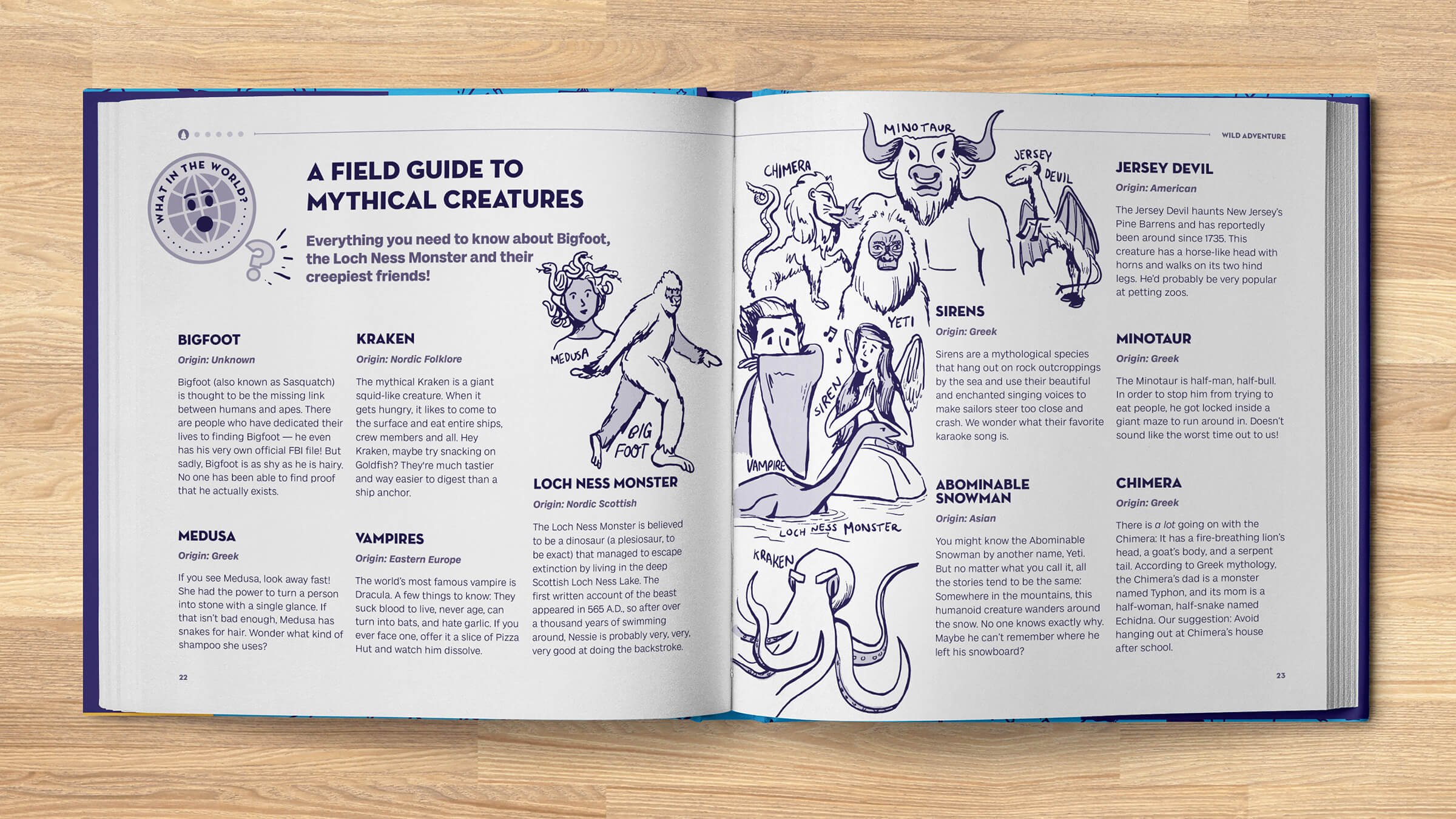 A field guide to mythical creatures