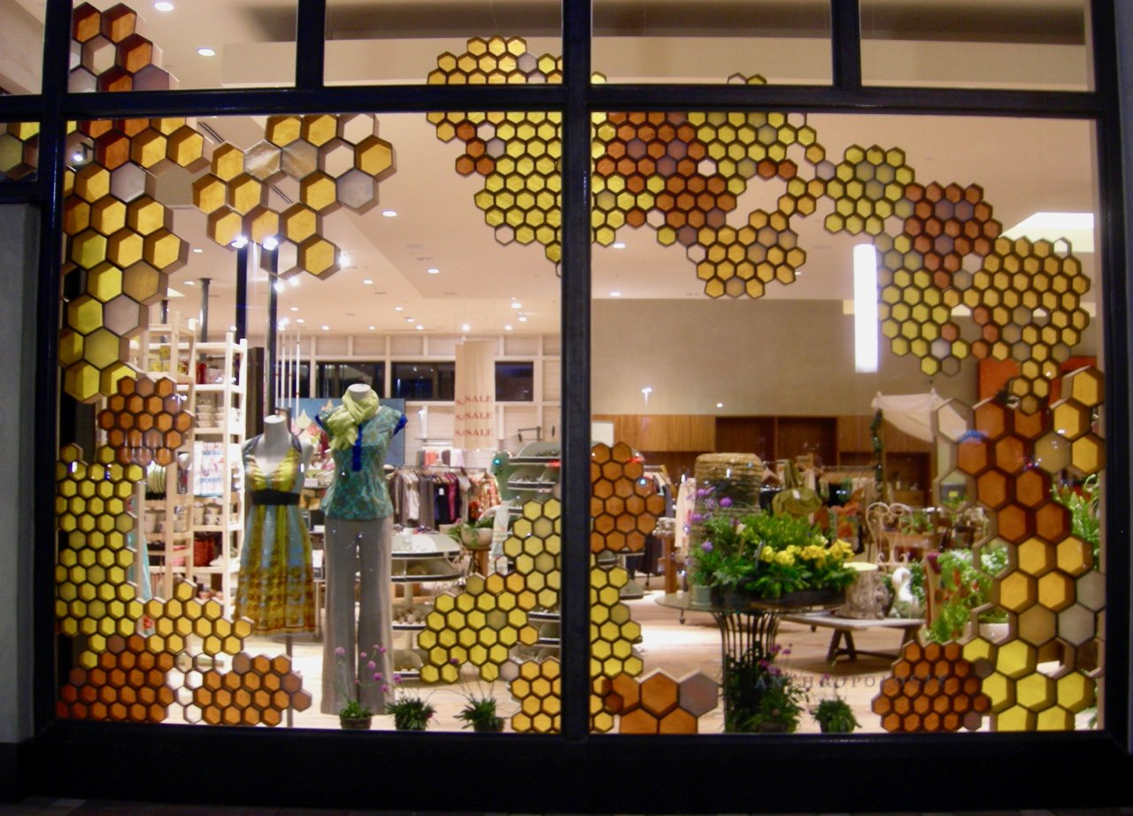 waxed paper and cardboard, Anthropologie Los Angeles