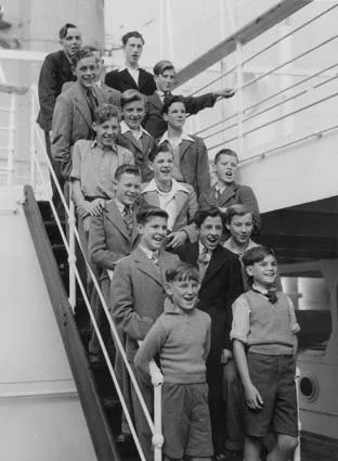 1948-1965 Rural Training Farm boys
arriving in Australia Source: Murchison Historical society