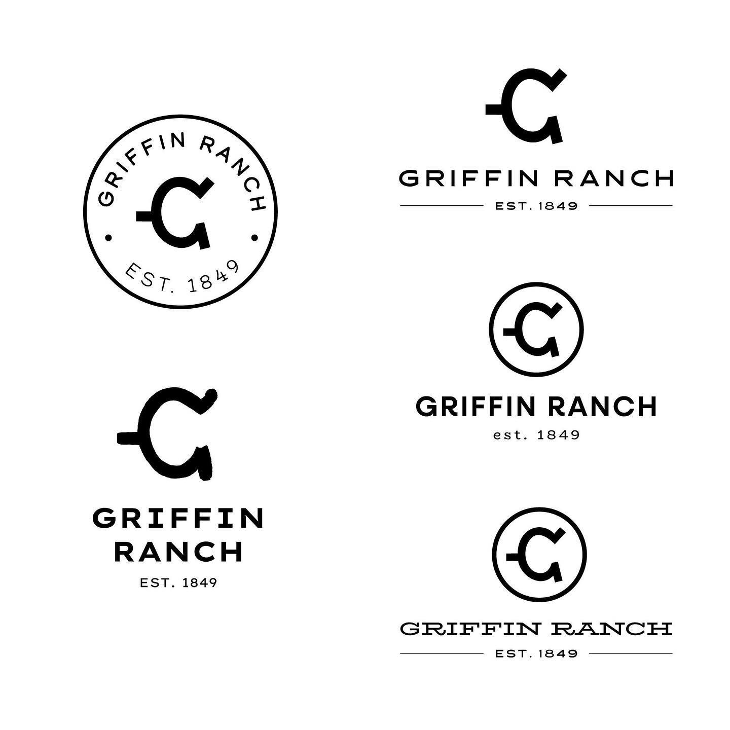 Logo concepts for Griffin Ranch. 🤠 this project hits near &amp; dear to our co-founder, @libbygbryson ✨