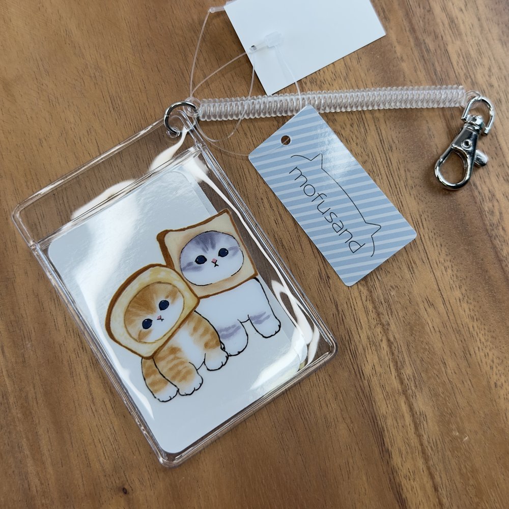 Mofusand Stretchable ID/Card Holder - Bread Cats — Enigma Stationery
