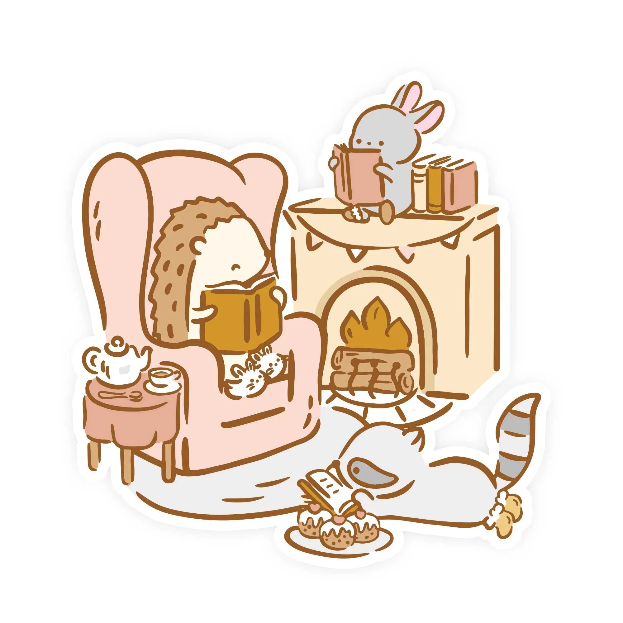 Book Club Vinyl Sticker — Enigma Stationery