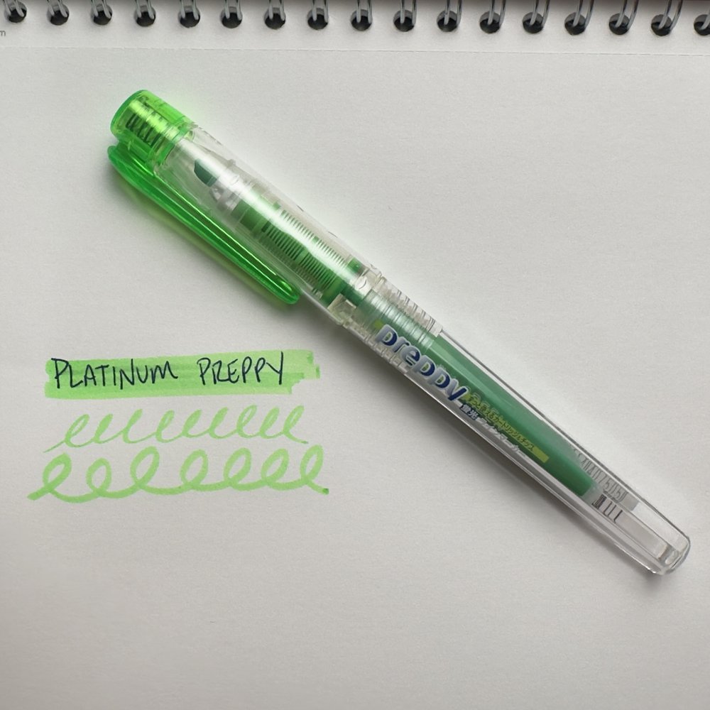 Platinum Preppy Refillable Highlighter - Green — Enigma Stationery