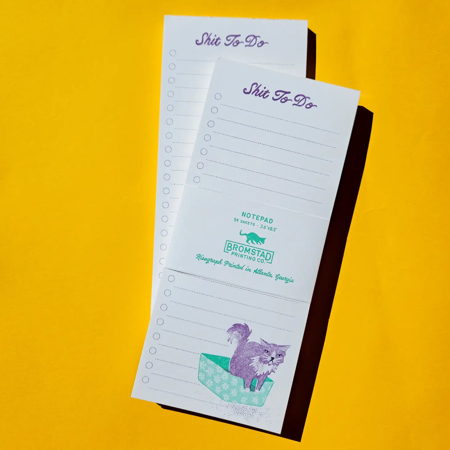 Bromstad Printing Skeleton Cat Clear Sticker — Enigma Stationery