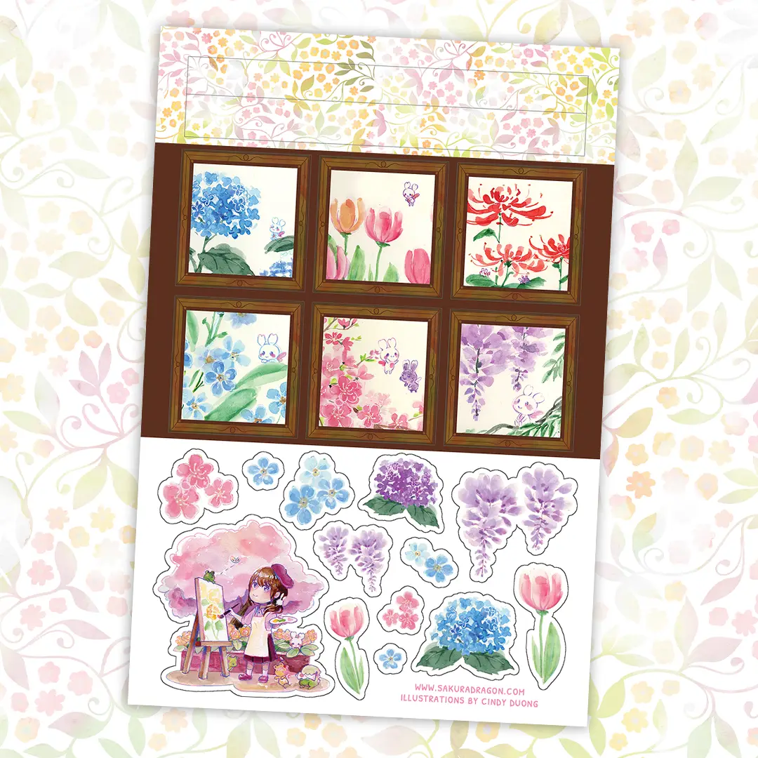 Sakuradragon Cherry Blossoms Memo Pad — Enigma Stationery