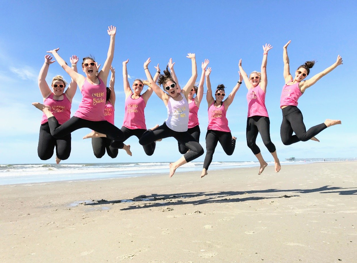 Bachelorette Yoga Folly Beach w Serenity Tree Yoga .jpg