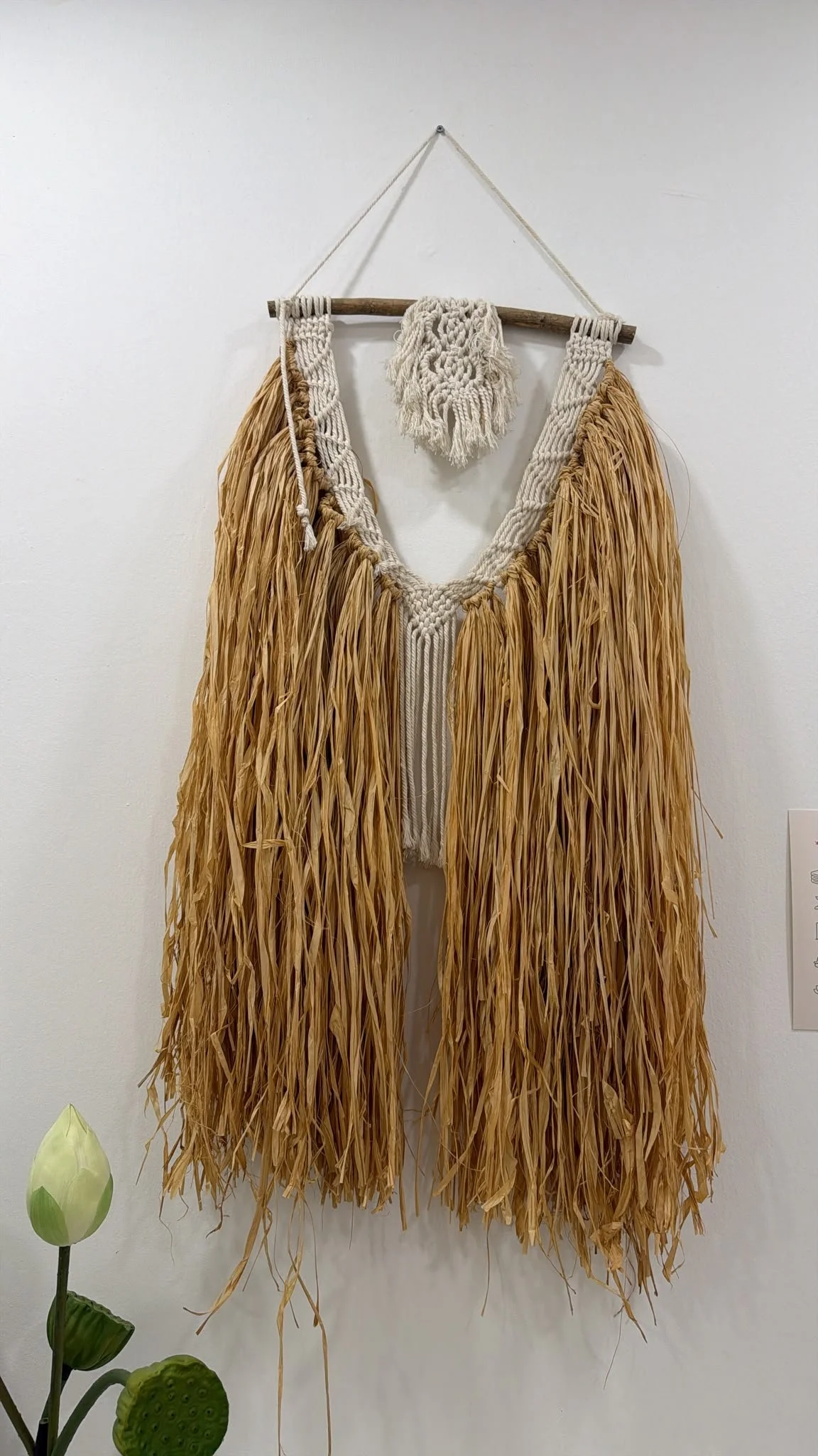 Boho Macramé & Natural-Fibre Wall Hanging