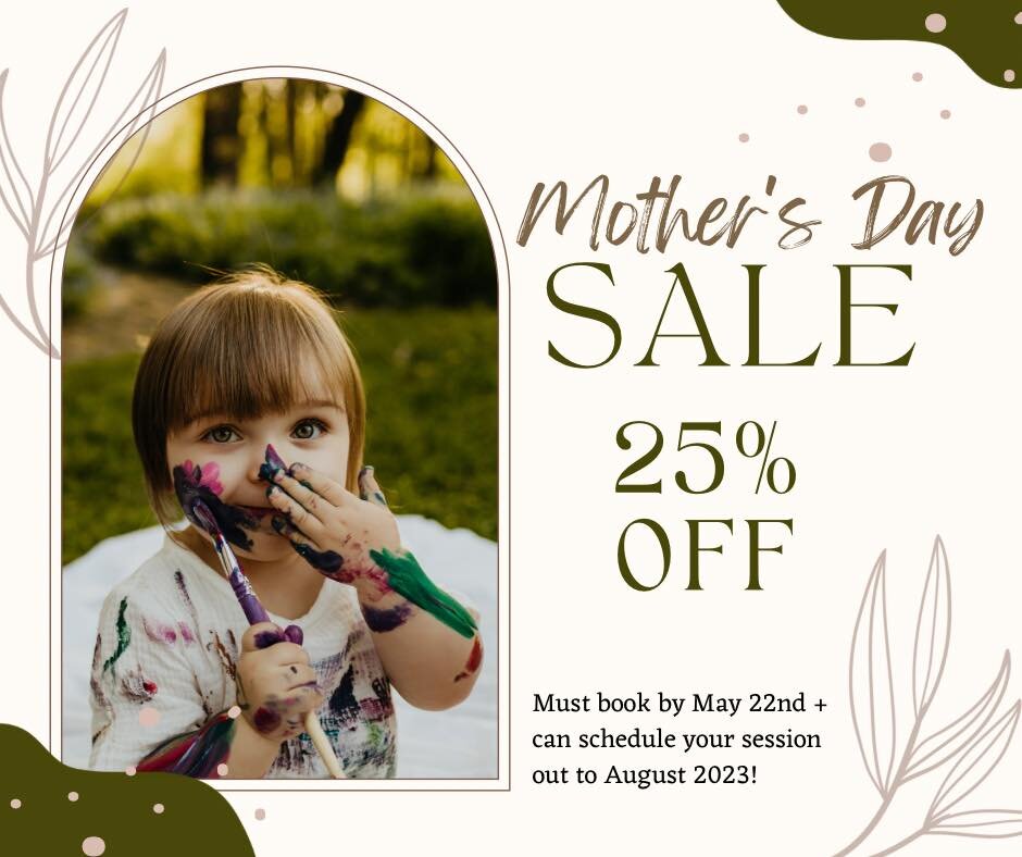 I hope everyone had a wonderful Mother&rsquo;s Day! 🫶🏻 Inquire on our website and book by May 22nd to receive 25% off our packages! You can schedule your schedule out until August 2023. 

https://www.raylahalephotography.com