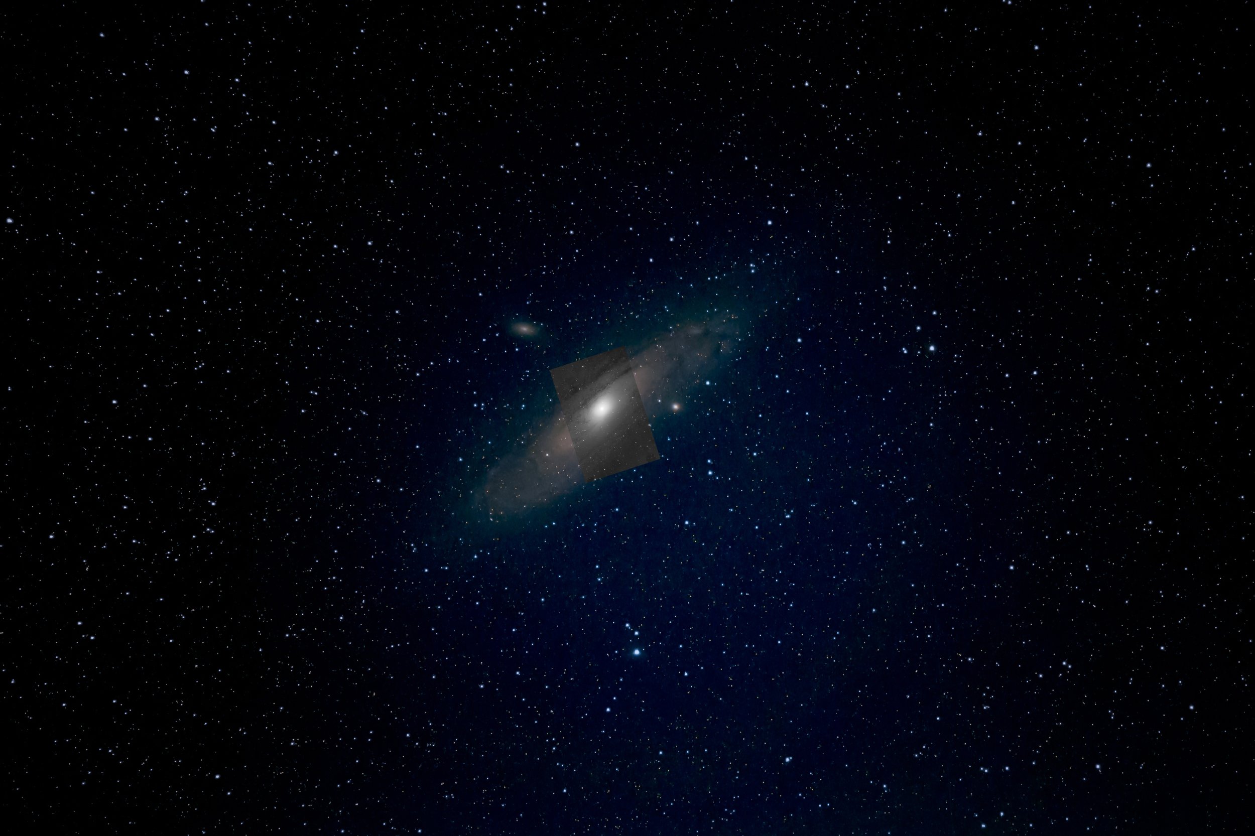 M 31 /
135mm; 2.0; OSC APS; crop factor 1.6/ZWO MCC; crop factor 7.7