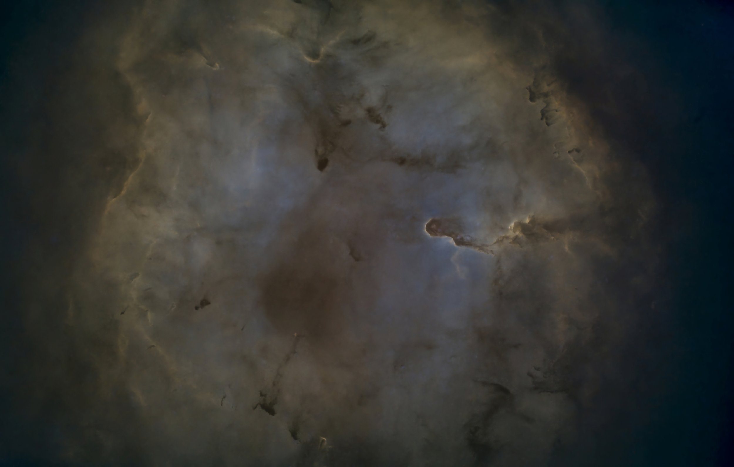 IC 1396. There should be millions of stars in this frame. FOV is wide as ten full Moons next to one another. But thanks to math and programming you can make stars disappear with a click of the button. I can't stop looking at this. This is how the uni