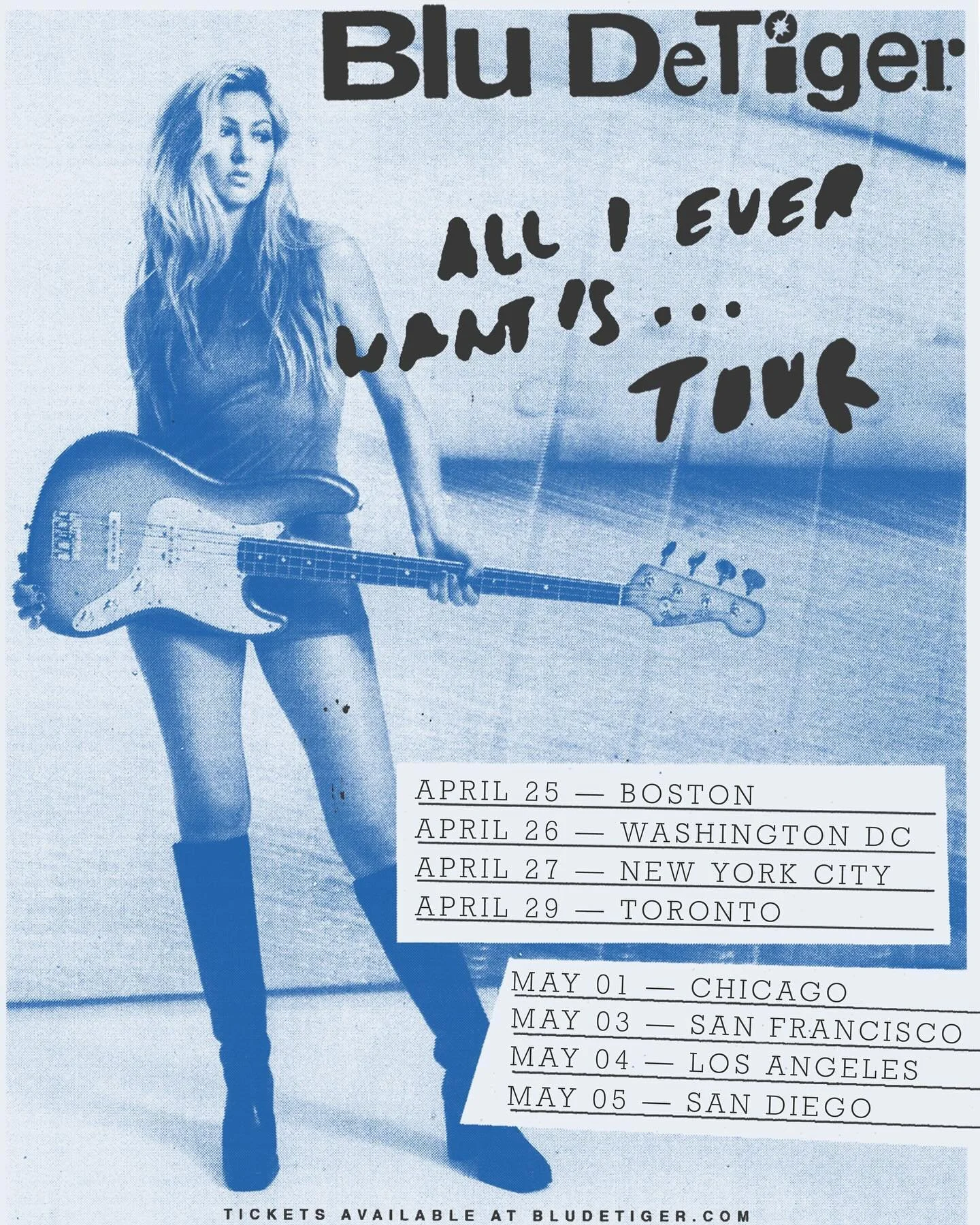 psyched to be joining @bludetiger for this run! we&rsquo;ve had so much fun putting this show together
starting my @rexdetiger collection
thank you @juicesmusicshop for always supporting me!