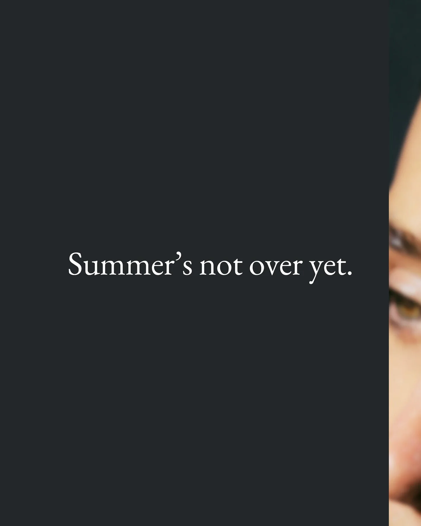 👇 Please share↗️

We&rsquo;re just not finished! Which means&hellip;more time for you. Our ✨Summer Affair✨ event has been extended through August 31 and you still have a chance to book before our event is over (for real). 

In case you missed it, he