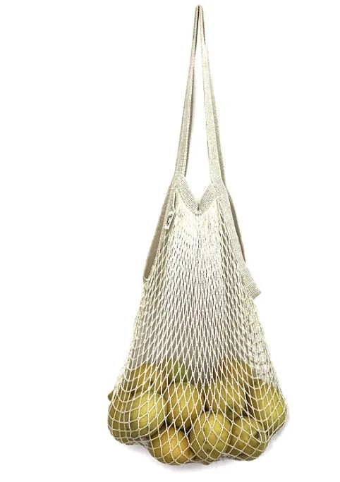 Organic Reusable Cotton Net Grocery Shopping Bag