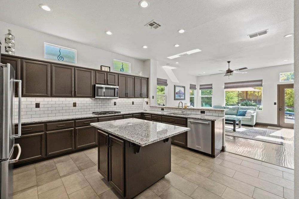 kitchen in a house that feels outdated and misaligned