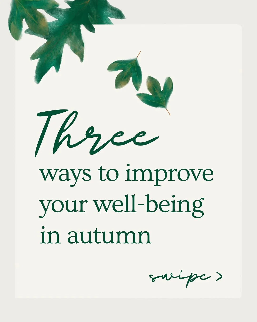 π Three ways to nurture your well-being this autumn
As the seasons shift, nature reminds us to slow down, release, and reset.
β¨ Take mindful walks.
β¨ Breathe in the crisp air.
β¨ Give gratitude for what’s ending—and for how far you&rsqu