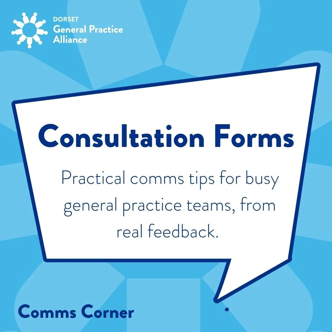 New resource to support clear communication about online consultation forms