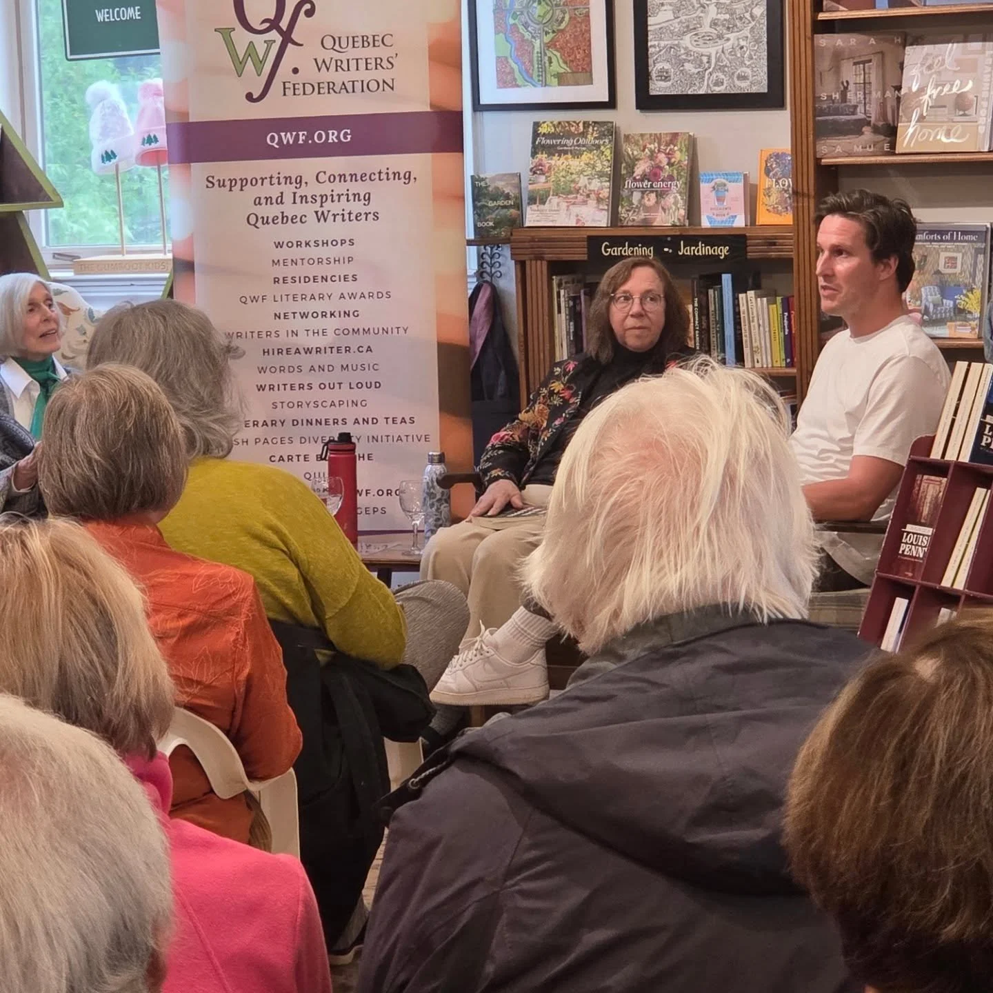 A great pleasure to hear @josh_quirion
and @hartwellbrenda reading as part of the @officialqwf #writersoutloud series in Knowlton. Moderated finely by @portraitoftheartist7
and introduced by @28cmf

BTW, love that @gettinglitwithlinda is now in the #