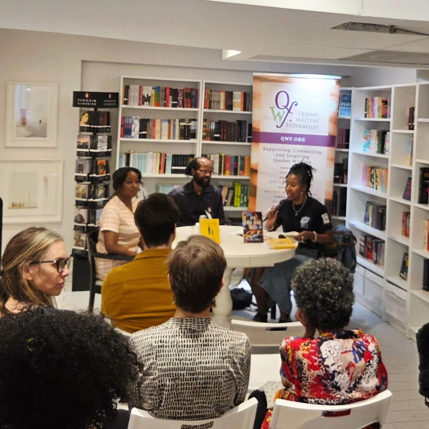 A wonderful public event staged by @officialqwf with Nantali Indongo and @csutherwrites and @hnigelthomas - family related, it turns out, which made for the most fascinating discussion. A full house, by the way. A real pleasure to have been there.

#