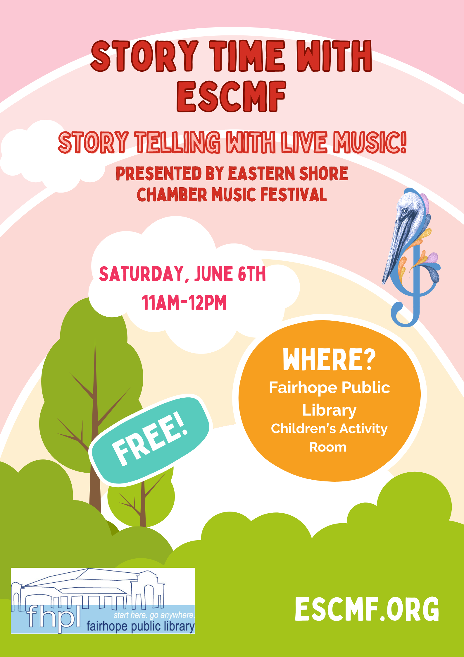 Story Time with ESCMF at the Fairhope Public Library!