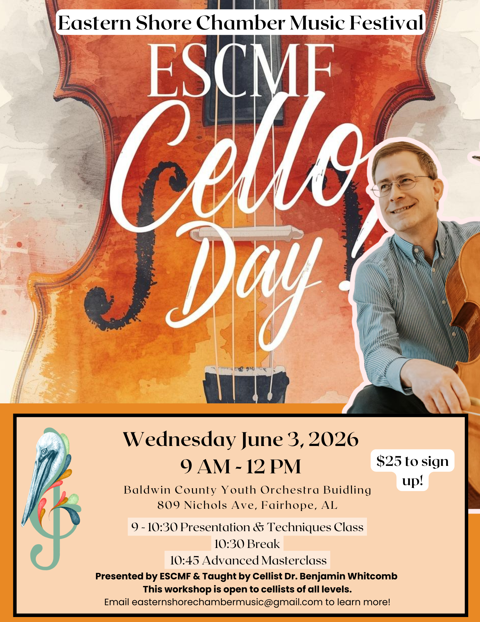 "Cello Day" With Dr. Benjamin Whitcomb