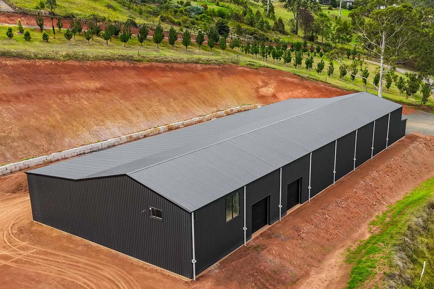 shed matches the land