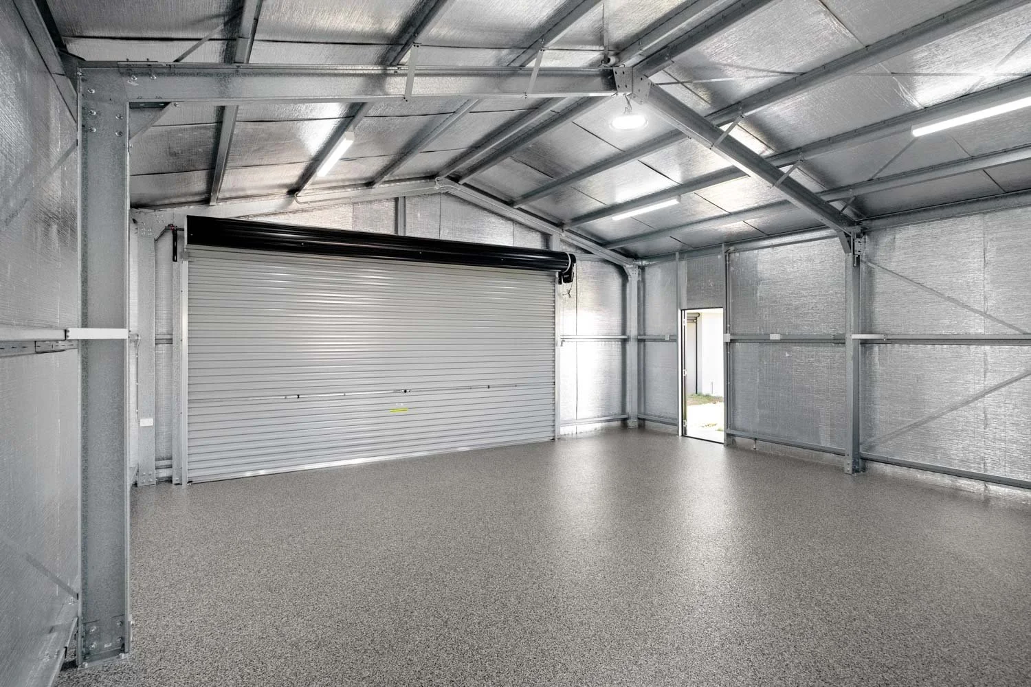 bluescope steel frame shed
