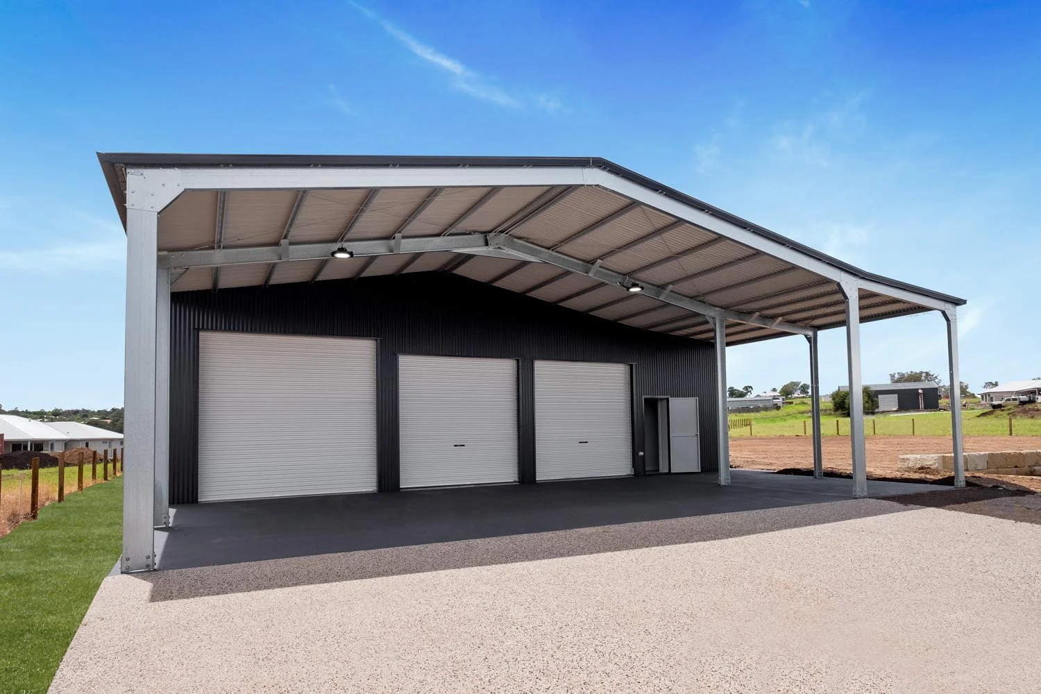 Modern Toowoomba Shed — Stockman Sheds Australia
