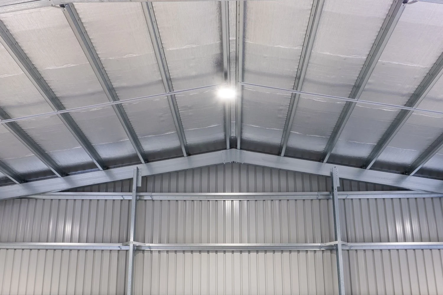 high ceilings in shed