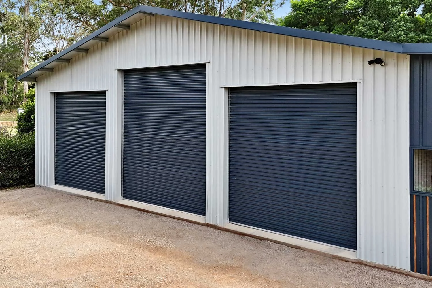roller doors on shed