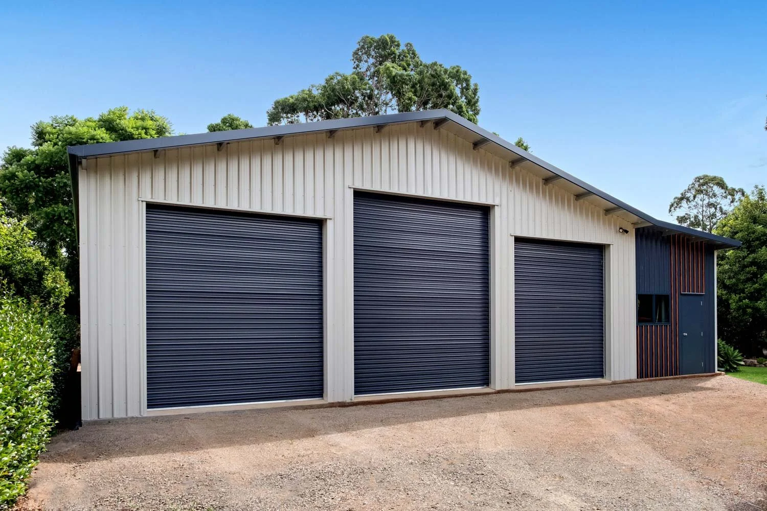 workshop and office shed
