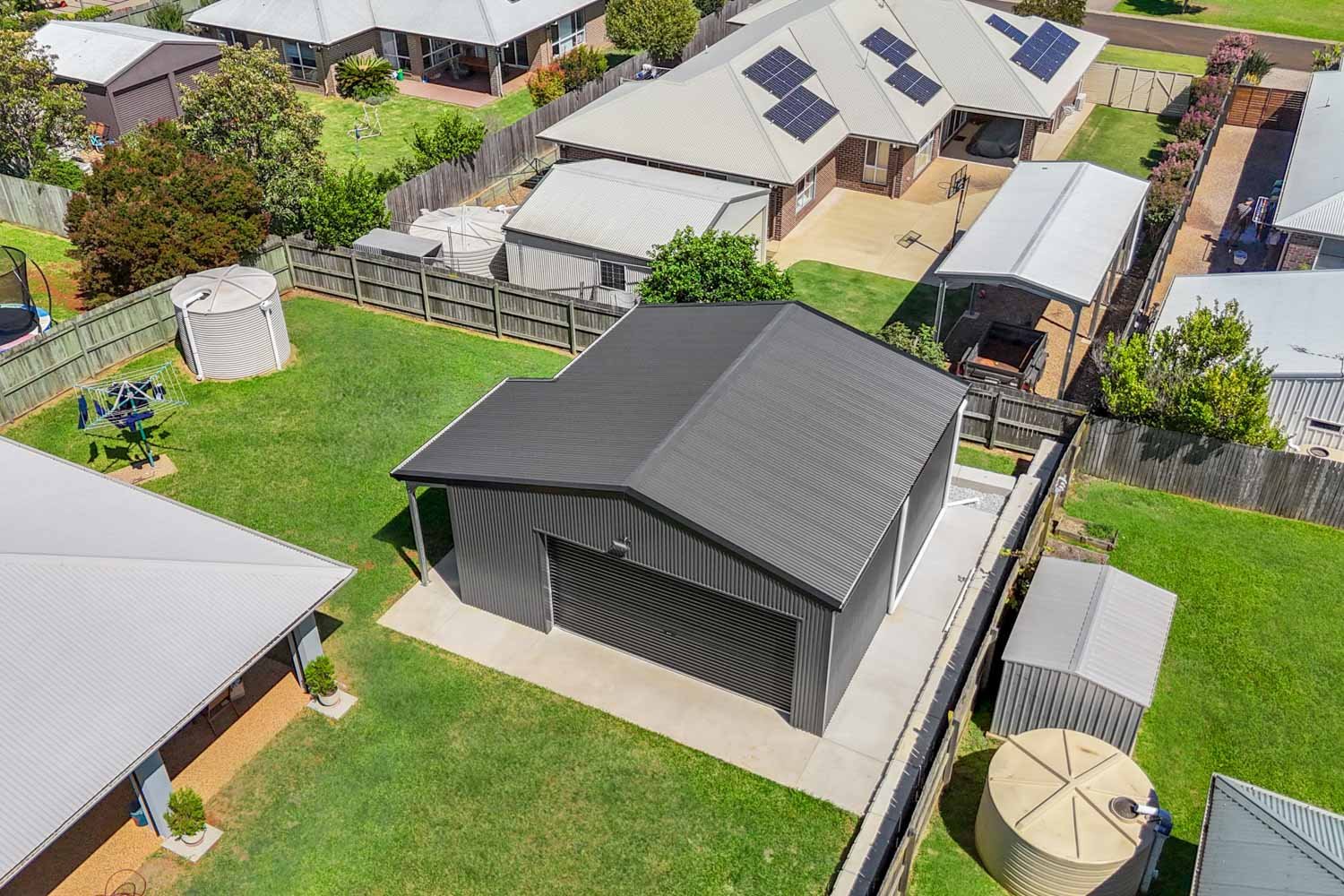 large residential garage
