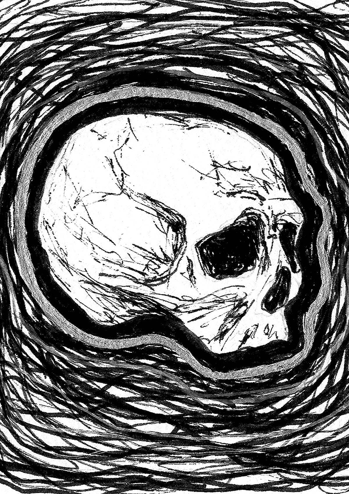 'Death in the Darkness 1' Art Print