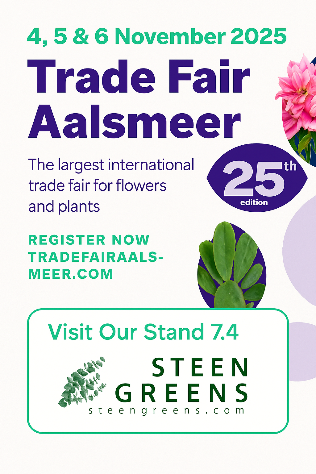 Steen Greens returns to the IFTF Trade Fair Aalsmeer 2025